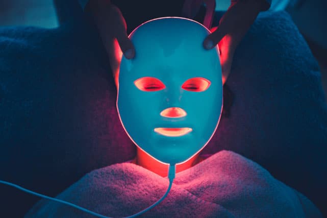 Masque LED visage, Luminothérapie visage